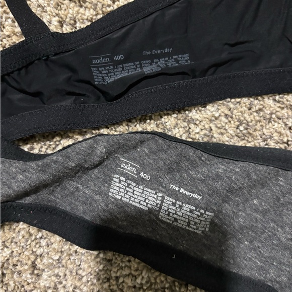 Auden Black and Gray Everyday Bras - Picture 3 of 3